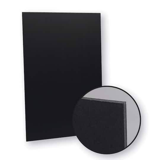 Flipside 20&#x22; x 30&#x22; Black on Black Foam Board, 10 Pack